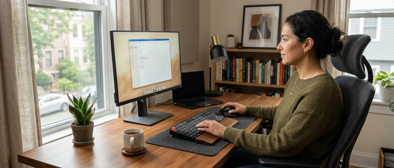 How to Set Up a Comfortable and Ergonomic Desk Workspace